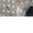 Louis Vuitton Logomania Scarf Gray Perlee Wool 94% Silk — view 7