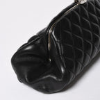 Chanel Clutch Quilted Black Lambskin Silver — view 6