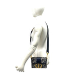 Dior Trotter 30 Montaigne Oblique Leather Shoulder Bag Navy — view 2