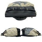 Louis Vuitton Monogram Savannah Steamer Leather Backpack Navy White — view 5