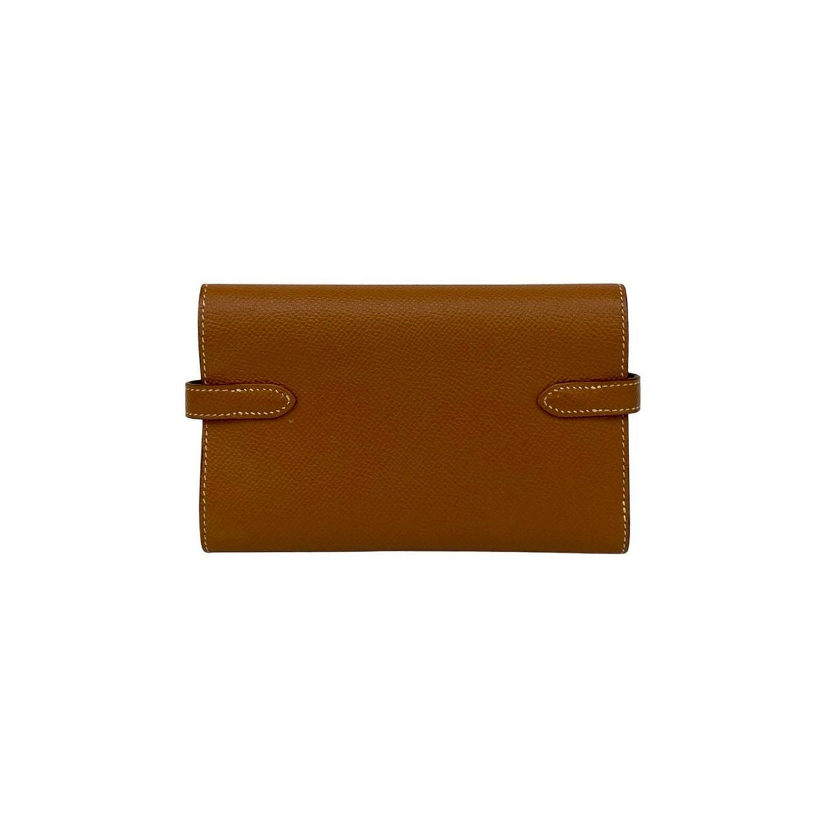 Hermes Kelly Wallet Medium Veau Epsom Trifold Gold Brown — view 2