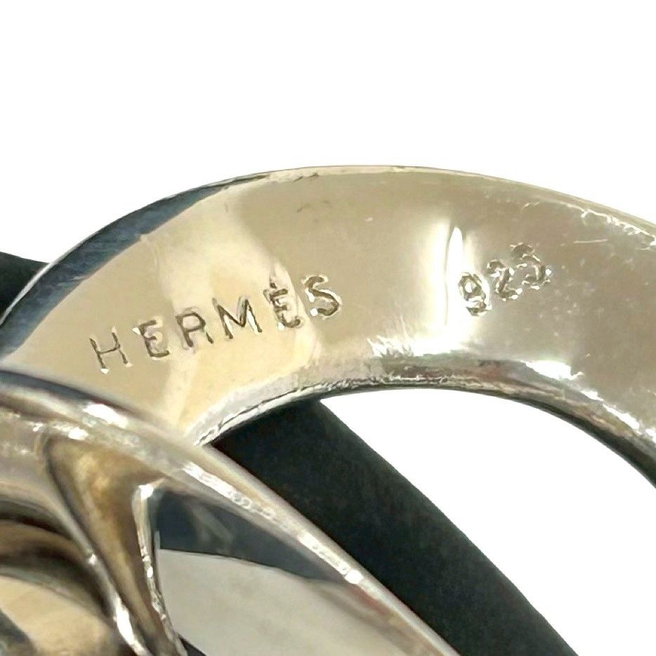 Hermes Vintage 925 Sterling Silver Bracelet Bangle — view 2