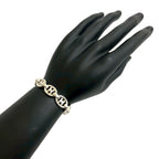 Hermes Vintage H Logo Bracelet 925 Sterling Silver Chain Bangle — view 2