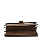 Celine Classic Box Crossbody Shoulder Bag Brown Gold Leather — view 3