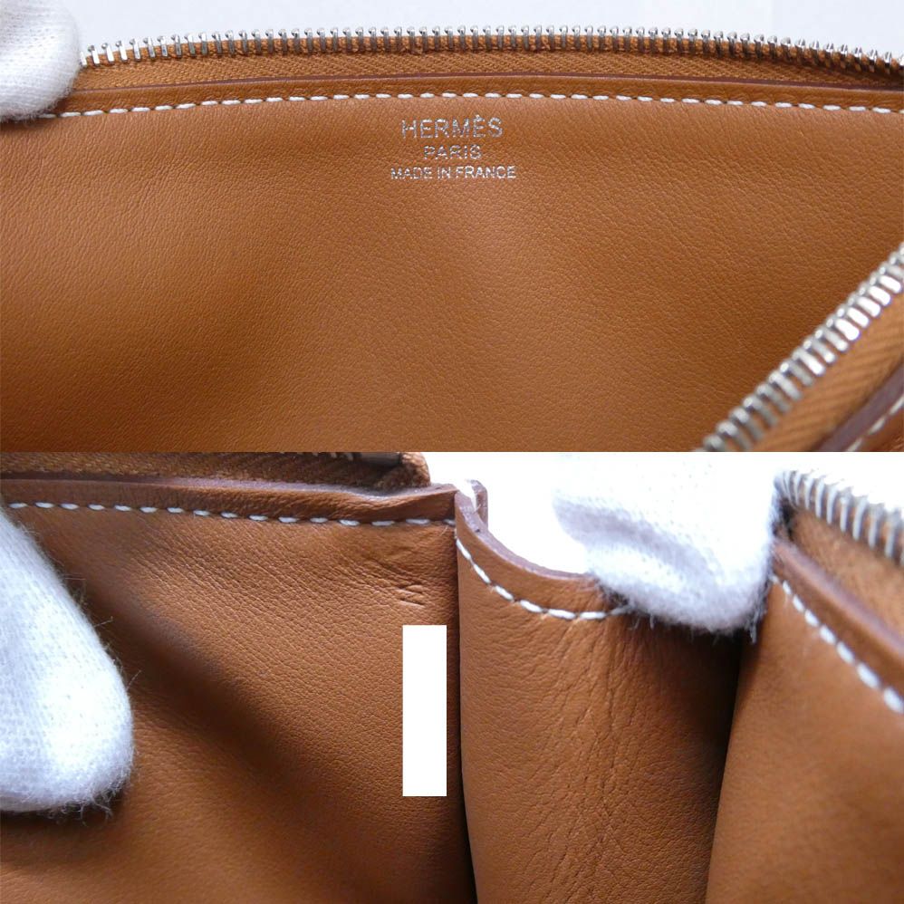 Hermes Pouch Zipengo PM Chaine D'ancre Gold Evercolor Silver — view 8