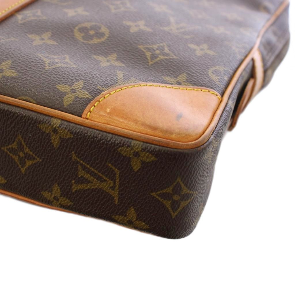 Louis Vuitton Monogram Porte Documents Voyage Tote Bag Brown — view 6