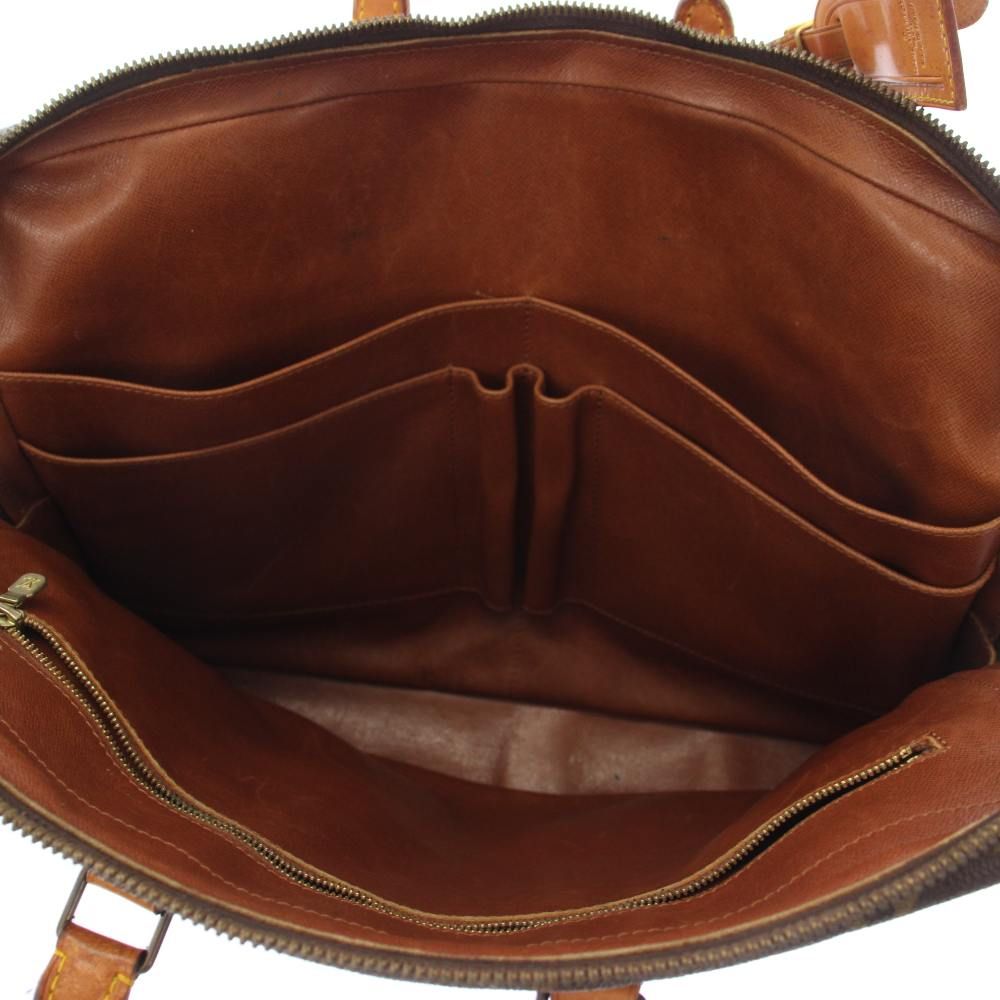 Louis Vuitton Monogram Porte Documents Voyage Tote Bag Brown — view 4