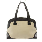 Gucci Guccissima Handbag Canvas Leather Ivory Black — view 3
