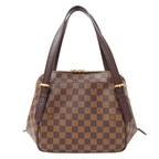 Louis Vuitton Bag Handbag Damier Canvas Belem MM Brown Handle — view 2