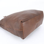 Prada Vitello Daino Leather Tote Bag Shoulder Hand Brown — view 4