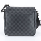 Louis Vuitton Damier Graphite District PM Leather Shoulder Bag — view 3