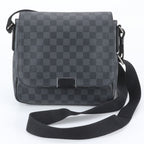 Louis Vuitton Damier Graphite District PM Leather Shoulder Bag