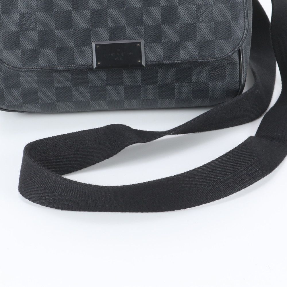 Louis Vuitton Damier Graphite District PM Leather Shoulder Bag — view 2