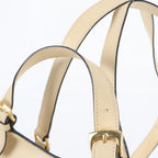 Celine Leather Backpack Shoulder Bag Beige Gold — view 2