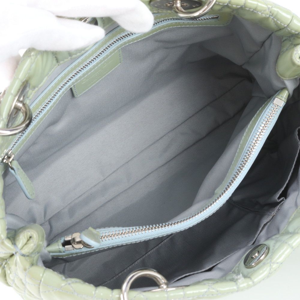Dior Cannage Leather Soft Shopping Tote Bag — view 7