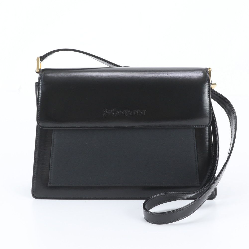 Saint Laurent Vintage YSL Leather Shoulder Bag Crossbody