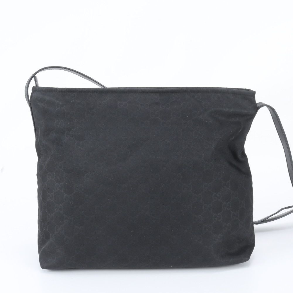 Gucci GG Nylon Leather Shoulder Bag Crossbody Messenger Business — view 3