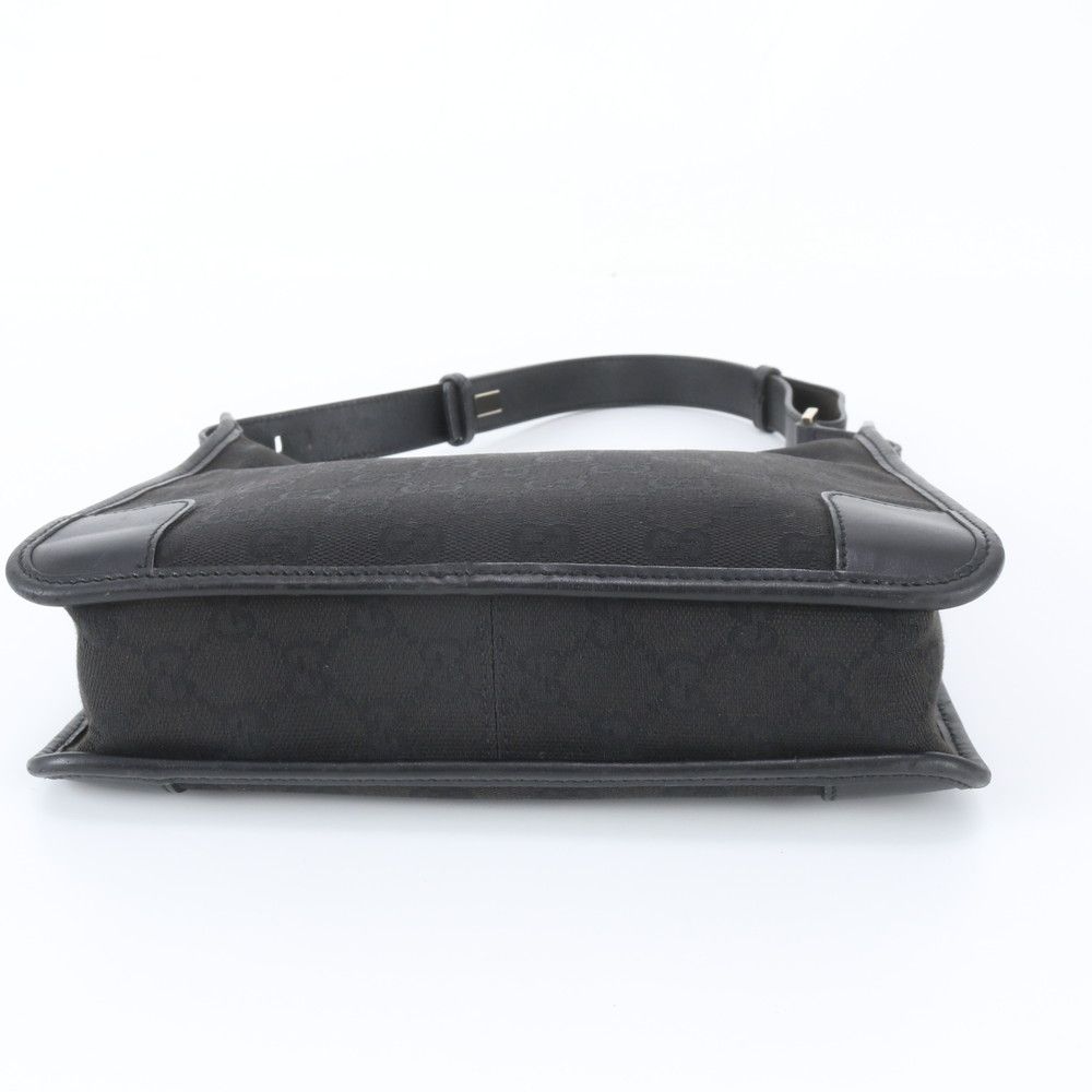 Gucci GG Canvas Leather Shoulder Bag — view 5