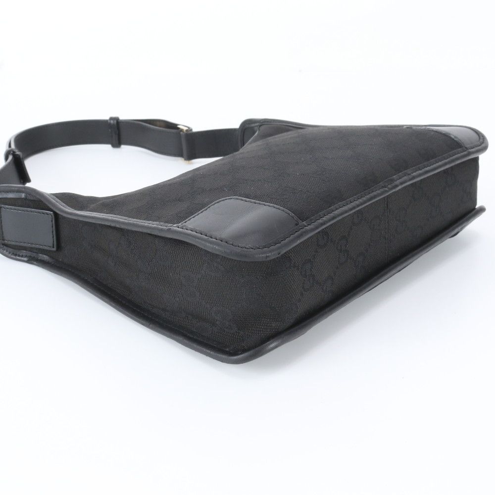 Gucci GG Canvas Leather Shoulder Bag — view 4