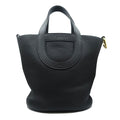 Hermes in the Loop 23 BK Taurillon Clemence Gold Handbag
