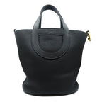 Hermes in the Loop 23 BK Taurillon Clemence Gold Handbag