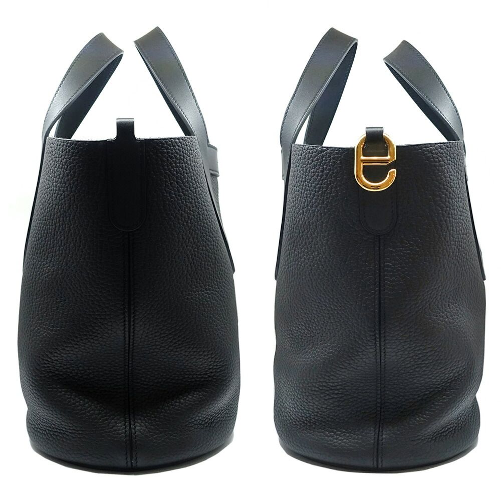 Hermes in the Loop 23 BK Taurillon Clemence Gold Handbag — view 3
