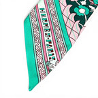 Hermes Tapis Persans Persian Rug Silk 100% Twilly Scarf Multicolor — view 4