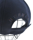 Hermes Cap Hat Navy — view 3