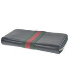 Gucci Web Stripe Zip Around Wallet Coin Purse — view 3