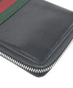 Gucci Web Stripe Zip Around Wallet Coin Purse — view 8