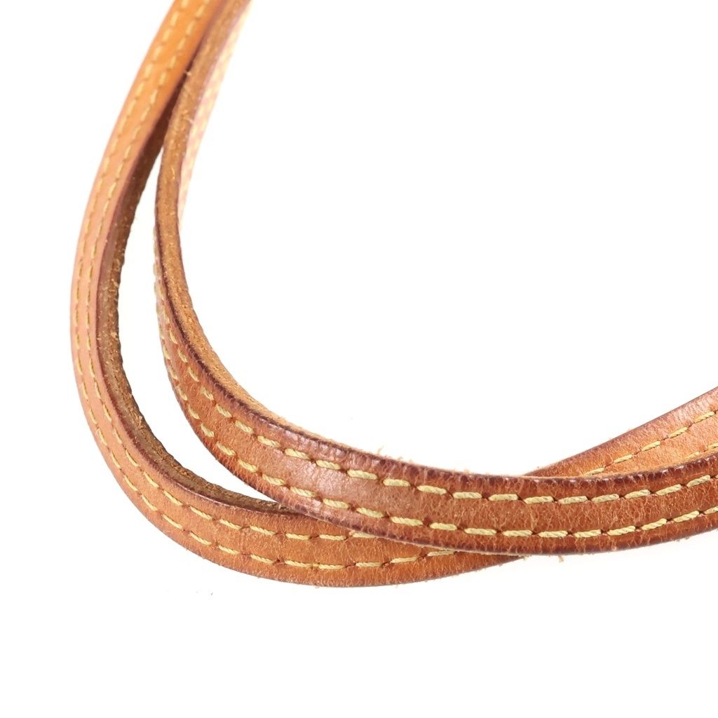 Louis Vuitton Monogram Neverfull MM Tote Bag Brown Leather — view 7