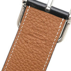 Hermes Belt Half Cod 38 Box Calf Togo Black Gold 85 Silver Reversible — view 6