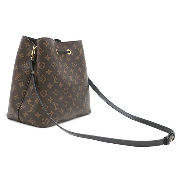 Louis Vuitton Shoulder Bag Neo Noe Monogram Canvas Noir Gold Brown Black — view 2