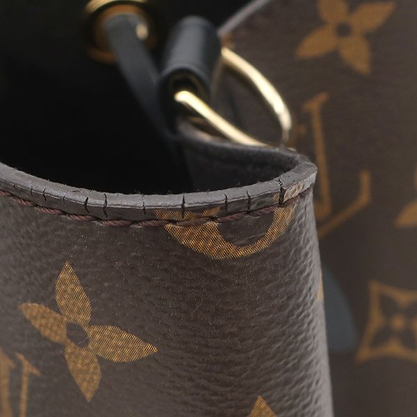 Louis Vuitton Shoulder Bag Neo Noe Monogram Canvas Noir Gold Brown Black — view 5