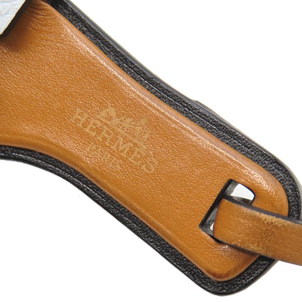 Hermes Bag Charm Orannano Veau Epsom Butler Vache Hunter Blue Plume Natural — view 5