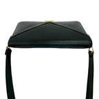 Hermes Vintage Liddy Box Calf Leather Shoulder Bag Pochette Black — view 4
