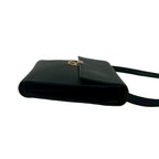 Hermes Click 16 Logo Chevre Leather Shoulder Bag Pochette Black — view 6