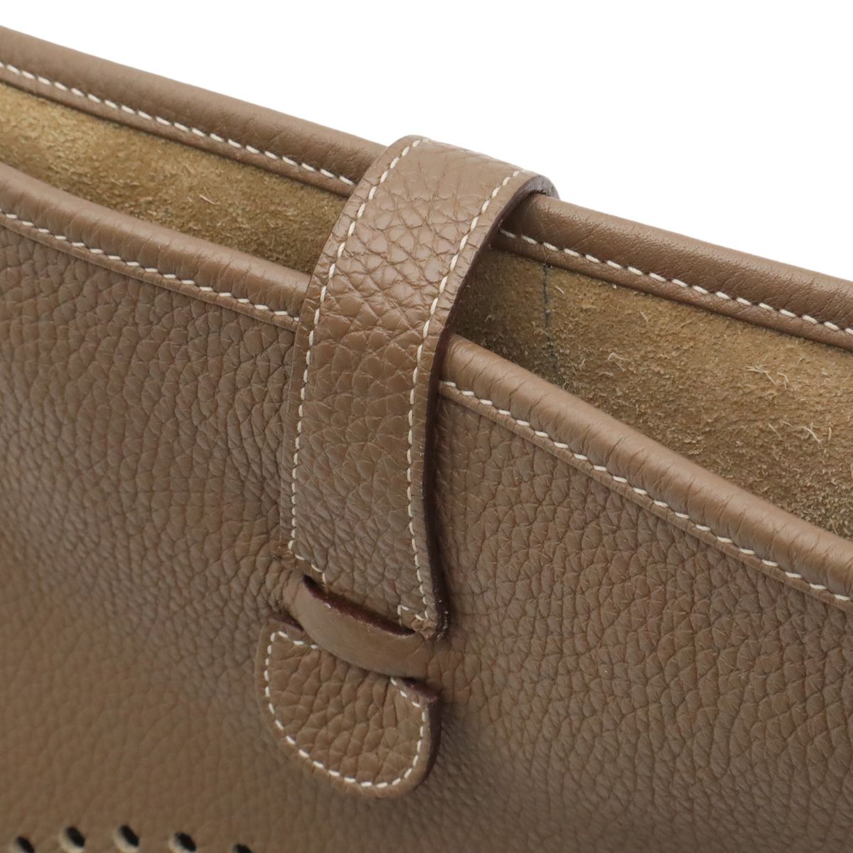 Hermes Evelyne 3 III GM Shoulder Bag Crossbody Togo Leather Etoupe Greige — view 4