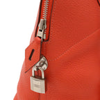 Hermes Bolide 35 2-Way Shoulder Bag Taurillon Clemence Rose Jaipur Red Silver — view 5