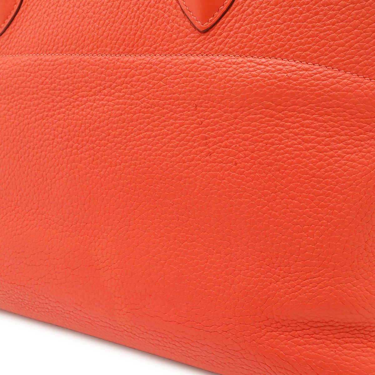 Hermes Bolide 35 2-Way Shoulder Bag Taurillon Clemence Rose Jaipur Red Silver — view 7