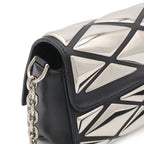 Louis Vuitton Maltage Chain Shoulder Bag Matelasse Pattern Metal Leather Silver — view 4