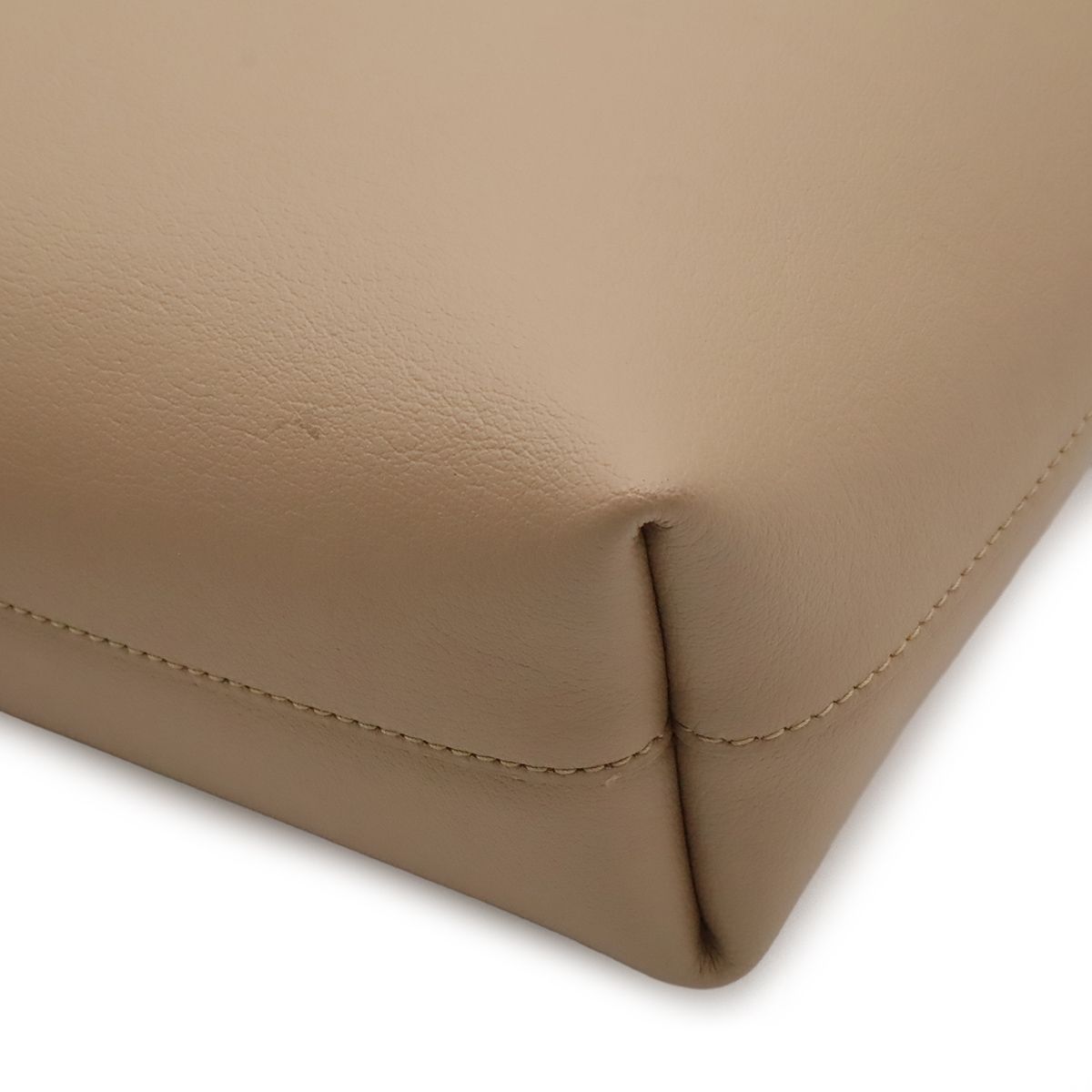 Saint Laurent Paris YSL Toy Shopping Tote 2-Way Shoulder Bag Leather Beige — view 3