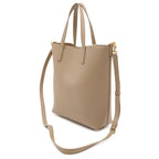 Saint Laurent Paris YSL Toy Shopping Tote 2-Way Shoulder Bag Leather Beige — view 2