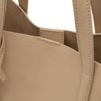 Saint Laurent Paris YSL Toy Shopping Tote 2-Way Shoulder Bag Leather Beige — view 8
