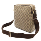 Gucci GG Supreme Plus Shoulder Bag Crossbody Leather Khaki Beige Dark Brown Gold — view 2