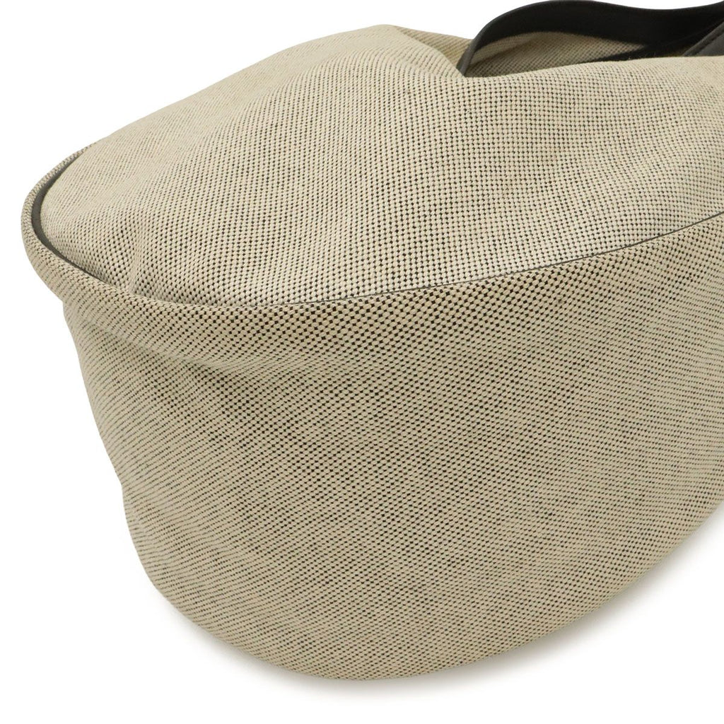 Hermes Sac Luco MM Shoulder Bag Toile H Canvas Gray Black — view 3