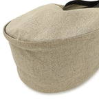 Hermes Sac Luco MM Shoulder Bag Toile H Canvas Gray Black — view 3