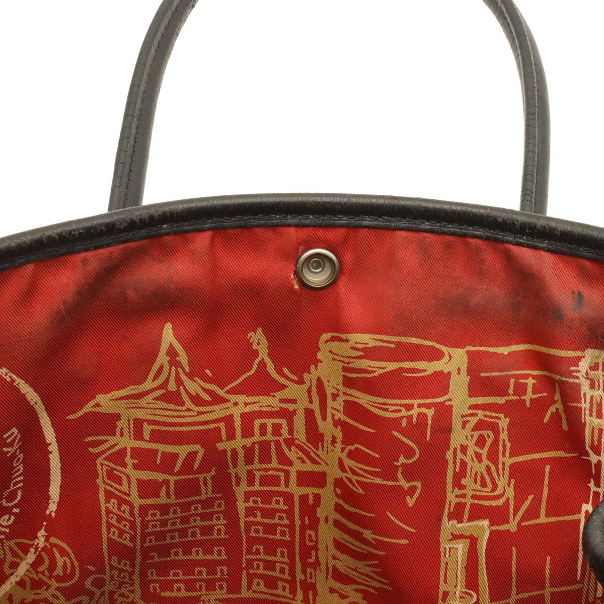 Hermes Garden Twilly TPM Tote Bag Voga River Leather Black Ginza Limited — view 8