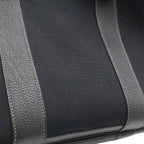Hermes Garden Party PM Tote Shoulder Bag Toile Officier Leather Black Silver — view 8