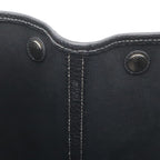 Hermes Garden Party PM Tote Shoulder Bag Toile Officier Leather Black Silver — view 6
